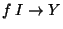f\: I \to Y$